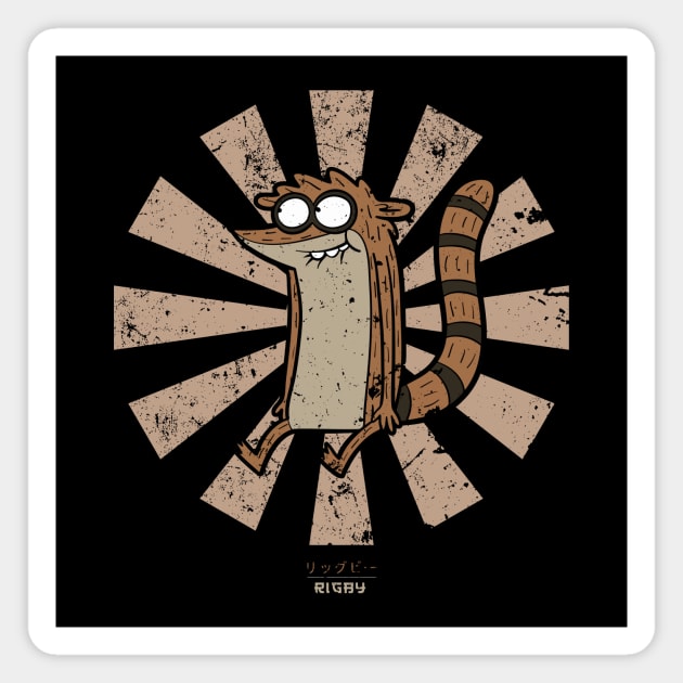 Rigby Retro Japanese Regular Show Magnet by Nova5